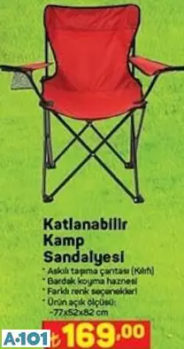 KATLANABİLİR KAMP SANDALYESİ